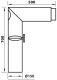 Suitsutoru põlv Aduro Ø150 mm 90° puhastusluugiga