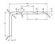 Astmeservaliist 15 x 23 x 900 mm, kuldne