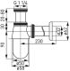 Pudelsifoon valamule Ferro S30-BL must