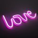 Neon-pilt Love USB 1 xLED 6,5W 43 x 12,5 x 2 cm, roosa