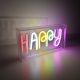 Neon-silt Light Happy Happy USB 1 x LED 6,5 W 23 x 12,7 x 4 cm