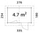 Aiakuur Palmako Klara  4,7 m²