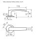 Siseukse link Abloy Polarita 16/001 matt kroom