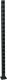 Aiapost Recal Bolmen must, eri pikkused Nurgapost 176,5 cm