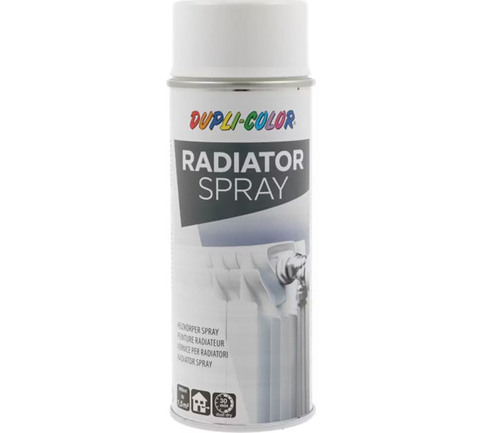 Radiaatori värv Dupli-Color 400 ml RAL 9010 spray white läikiv