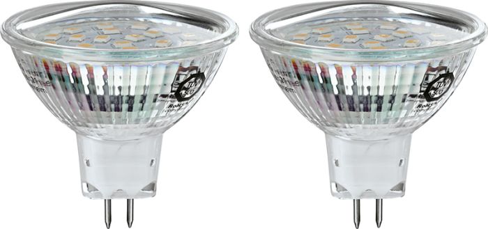 2 LED-lampi Voltolux MR16 3,5 W 250 lm GU5.3