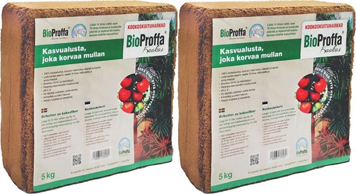 2 pakki Kookosbriketti BioProffa 5 kg