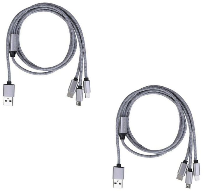 2 USB-laadimisjuhet Bauhaus 3in1 Lighting / Micro-USB / USB-C 3 m