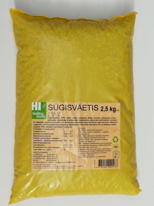 Sügisväetis 2,5 kg