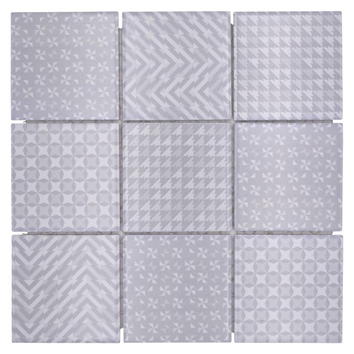 Mosaiik Quadrat Geo hall 30 x 30 cm