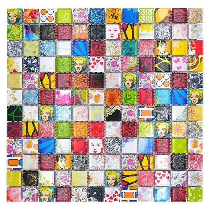 Mosaiik Quadrat Mix CG STAR 30 x 30 cm