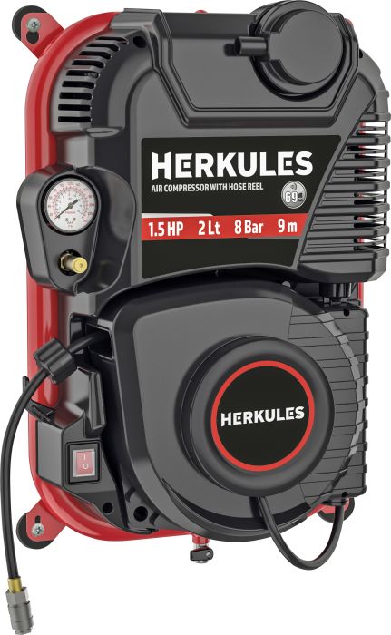 Kompressor voolikurulliga Herkules Walltech Pro