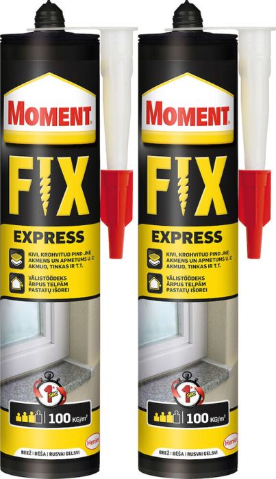 2 tk Montaažiliim Moment PL600 Express Fix 375 g