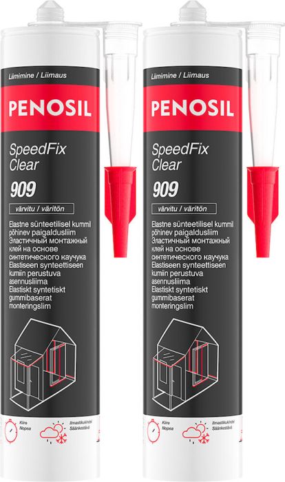 2 ehitusliimi Penosil SpeedFix Clear 909 290 ml