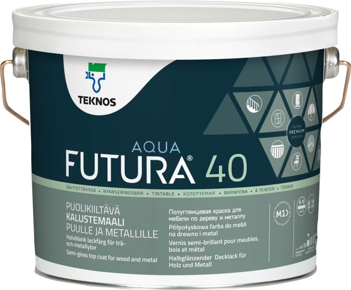 Mööblivärv Teknos Futura Aqua 40 2,7 l