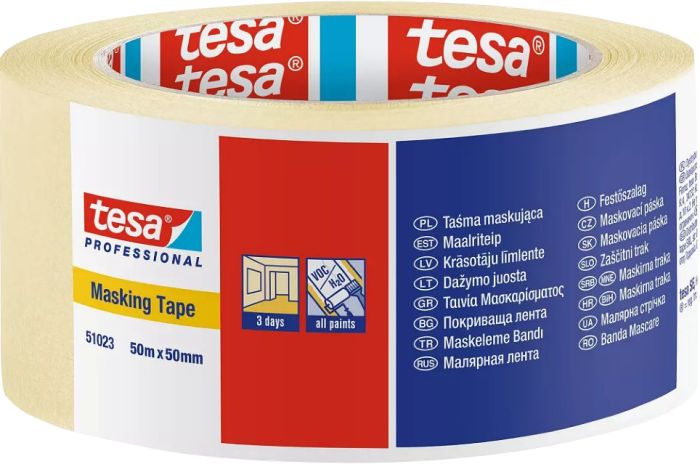 Maalriteip tesa® Professional 50 m x 50 mm