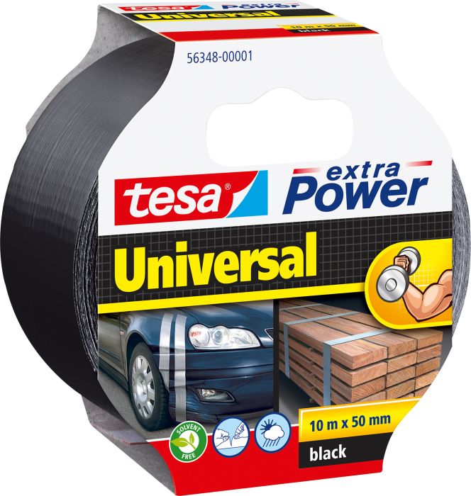 Parandusteip tesa® Extra Power Universal 10 m x 50 mm must