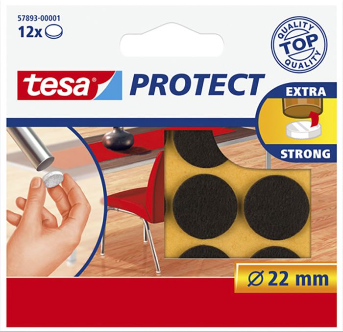 Vildist pehmendus tesa® Protect pruun Ø 22 cm 12 tk