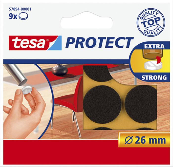 Vildist pehmendus tesa® Protect pruun Ø 26 cm 9 tk