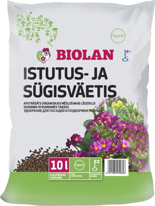 Istutus- ja sügisväetis Biolan 10 l