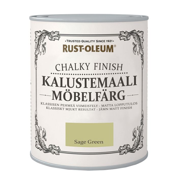 Mööblivärv Rust-Oleum Chalky Finish Sage Green 750 ml