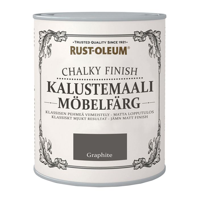 Mööblivärv Rust-Oleum Chalky Finish Graphite 125 ml