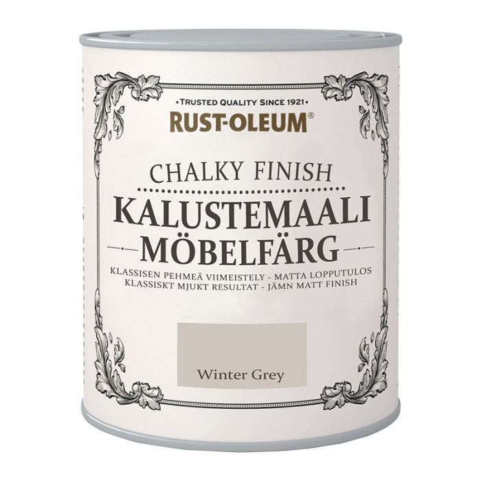 Mööblivärv Rust-Oleum Chalky Finish Winter Grey 125 ml