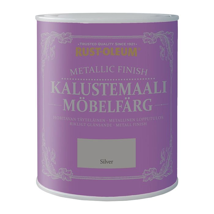 Mööblivärv Rust-Oleum Metallic Finish, hõbedane 125 ml