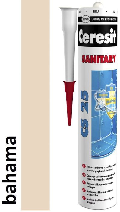 Sanitaarsilikoon Ceresit CS25 280 ml, Bahama 43