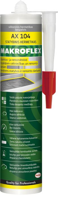 Universaalne silikoon Makroflex AX 104 300 ml, värvitu