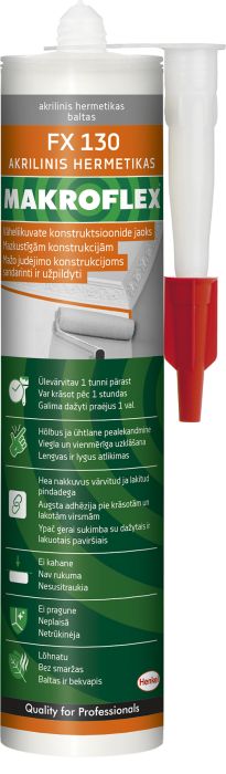 Hermeetik Makroflex FX130 280 ml, valge