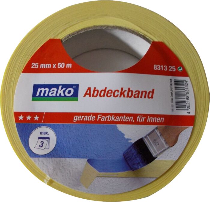 Maalriteip Mako Komfort 25 mm x 50 m