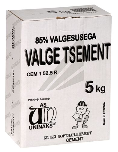 Valge tsement Uninaks 5 kg