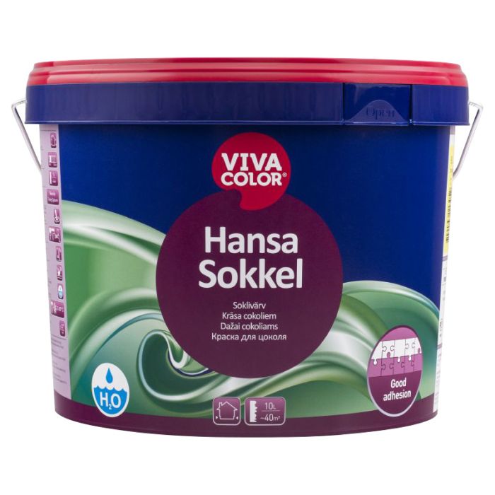 Soklivärv Vivacolor Hansa Sokkel A valge 9 l