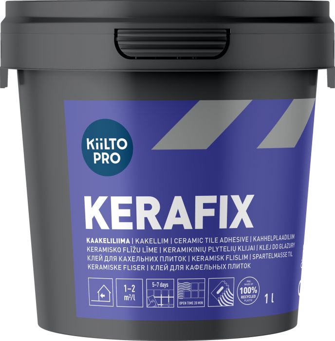 Kahhelplaadiliim Kiilto Pro Kerafix 1 l