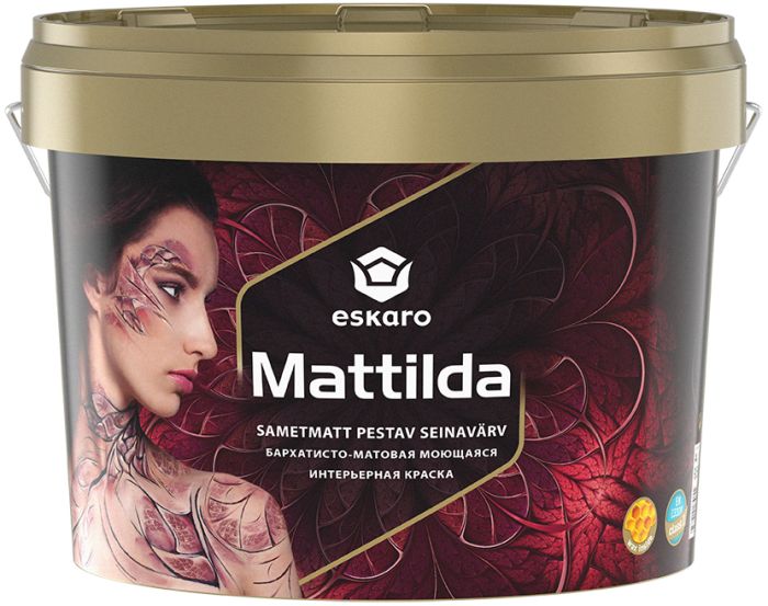 Seinavärv Eskaro Mattilda 9,5 l, valge