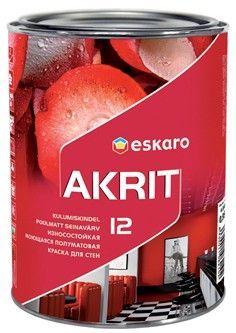 Seinavärv Eskaro Akrit 12 TR Ainult toonimiseks 0,9 l