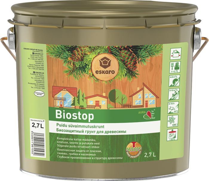 Puidukaitsekrunt Eskaro Biostop 2,7 l