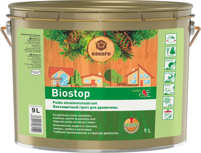 Puidukaitsekrunt Eskaro Biostop 9 l