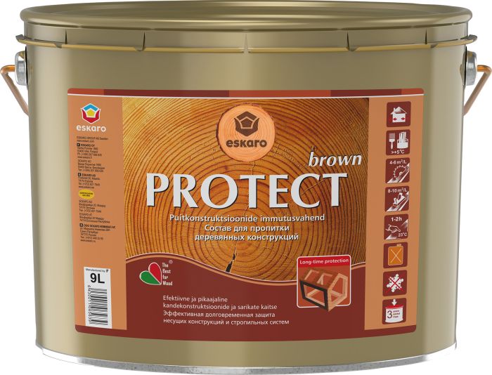 Süvaimmutusvahend Eskaro Protect Brown 9 l