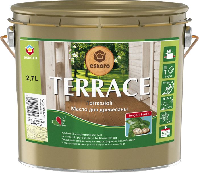 Terrassiõli Eskaro Terrace, värvitu 2,7 l