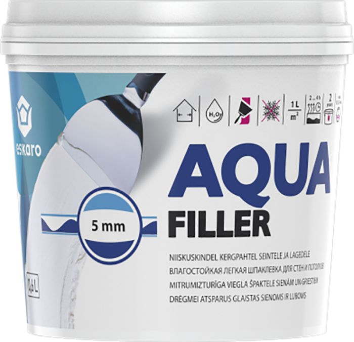 Niiskuskindel pahtel Eskaro Aqua Filler 0,6 l