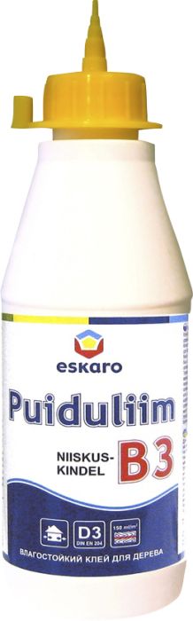 Niiskuskindel puiduliim B3 0,75 l