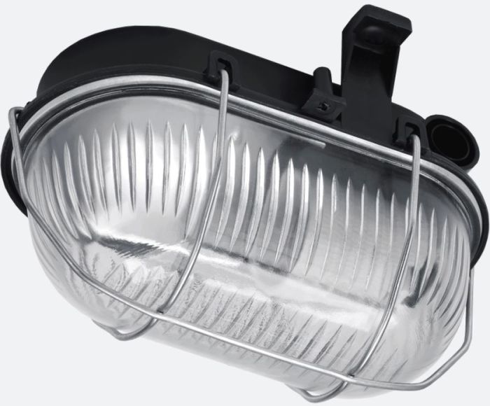 Niiskuskindel valgusti Lena Lighting Oval 60 Simetal 2 must