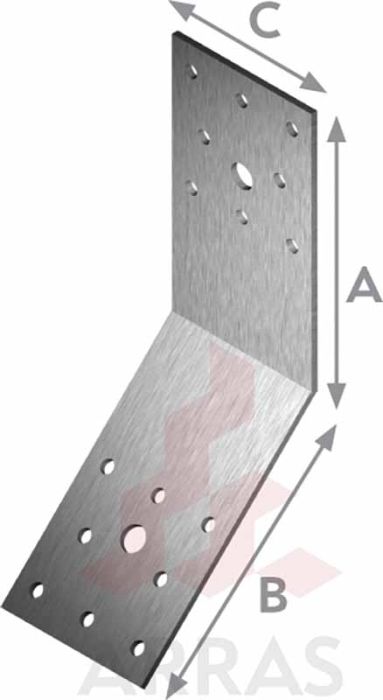 Naelutusnurk Arras 135°, 90 x 90 x 40 mm