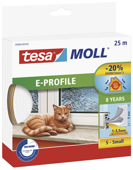 Kummitihend tesa® Moll E-profile 25 m valge