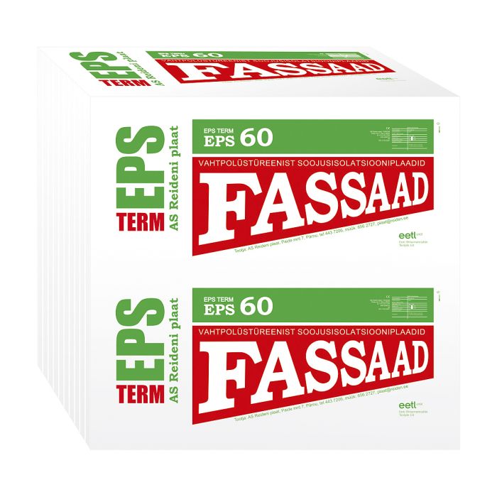 Soojustusplaat EPS 60 Fassaad, 100 mm