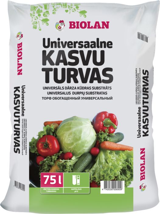 Universaalne Kasvuturvas Biolan 75 l