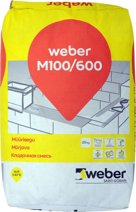 Müürisegu Weber M 100/600 25 kg