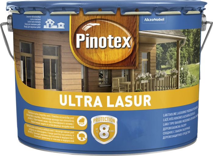 Puidukaitsevahend Pinotex Ultra Lasur 10 l, pähkel